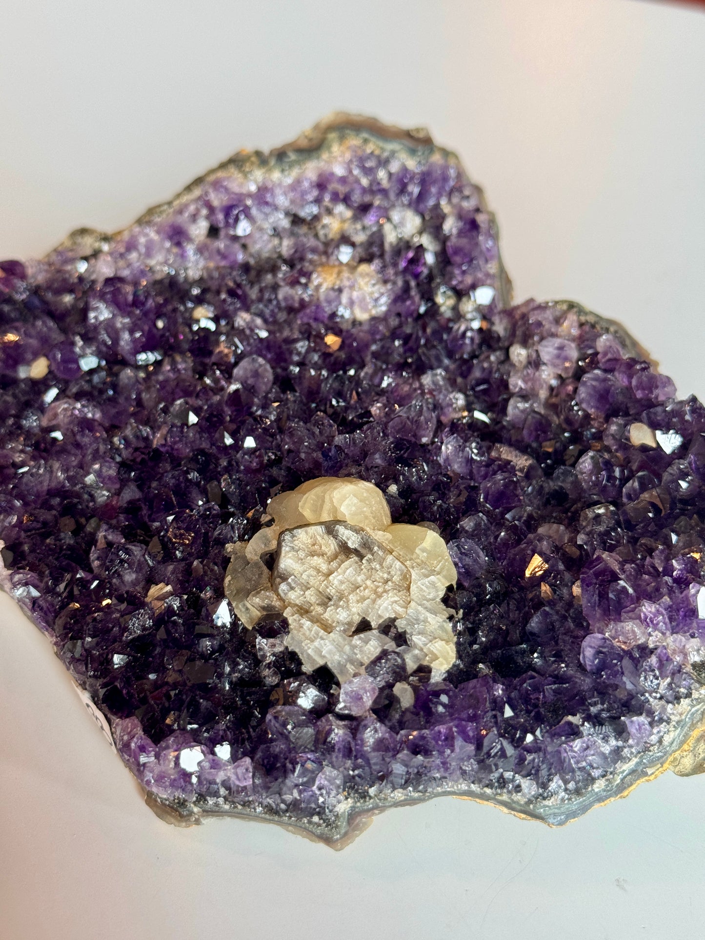 Amethyst Cluster with Calcite