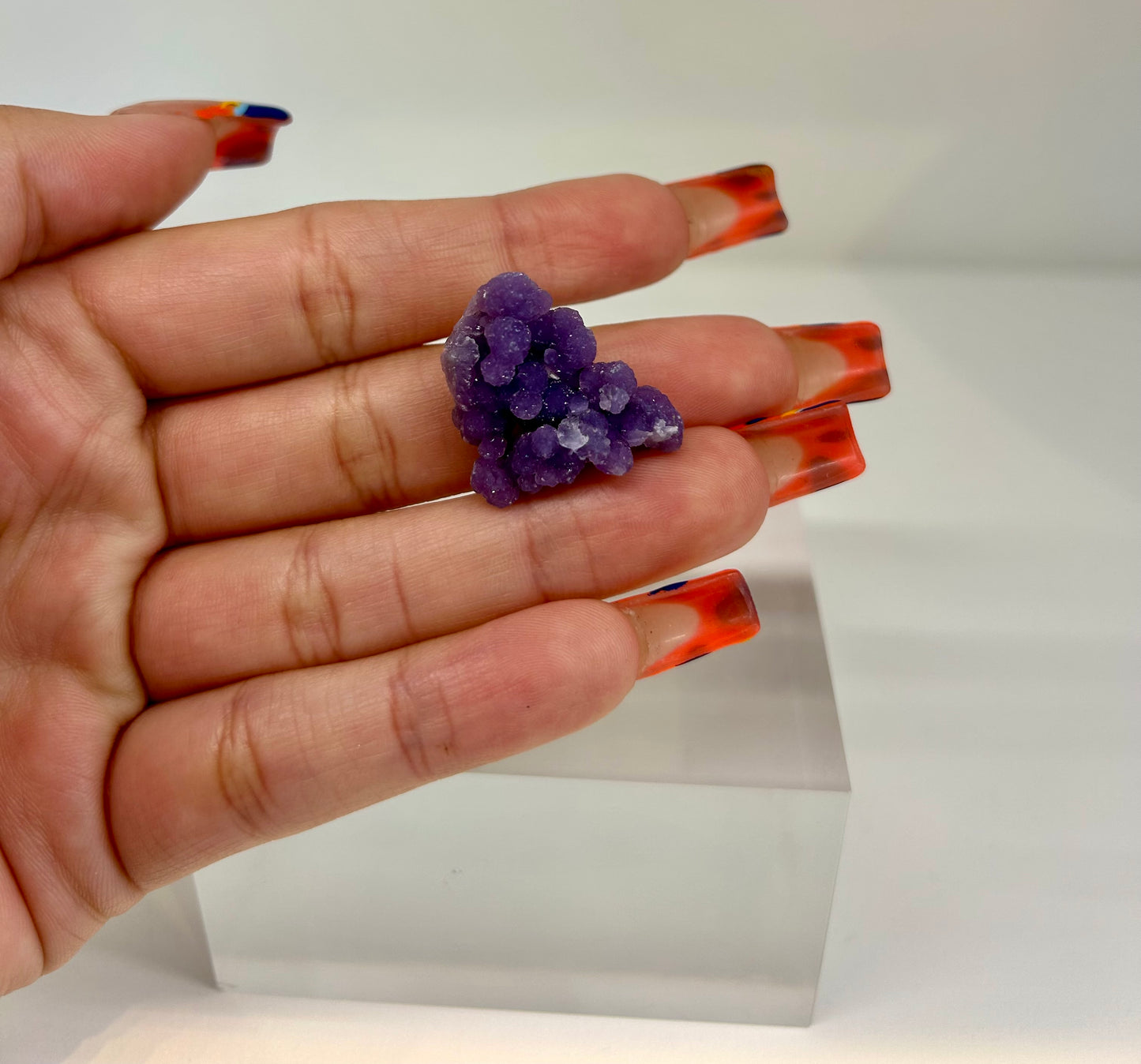 Natural Grape Agate Cluster GA11