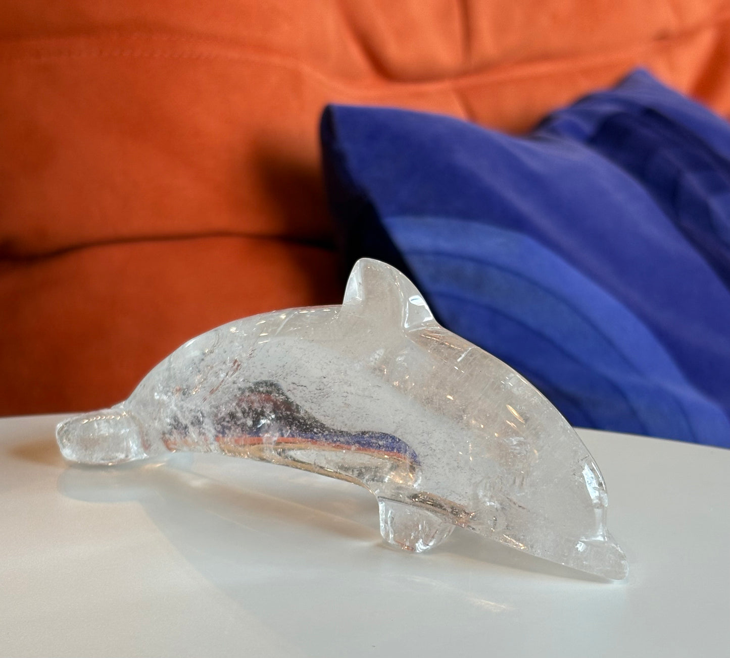 Clear Quartz Dolphin