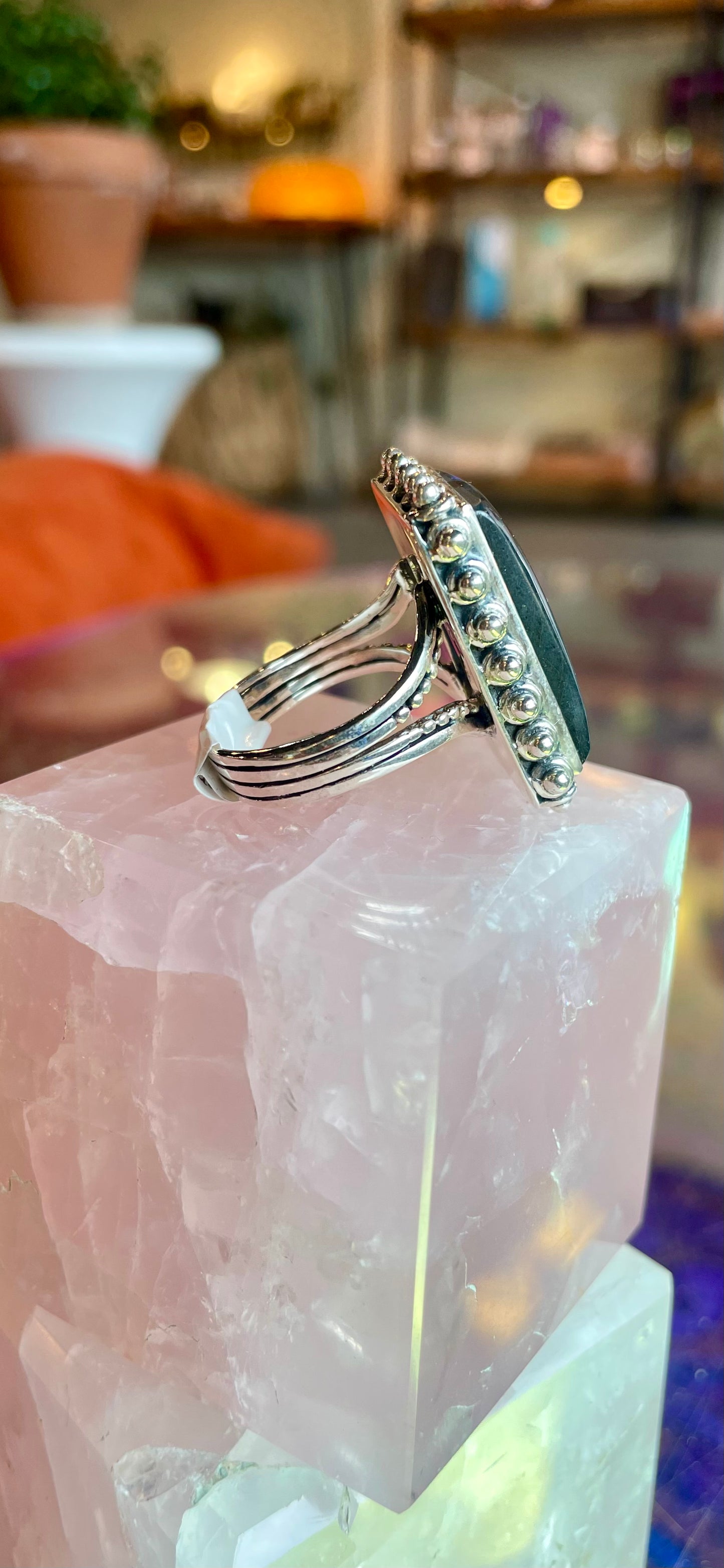 Labradorite Sterling Silver Ring Size 10 #1142