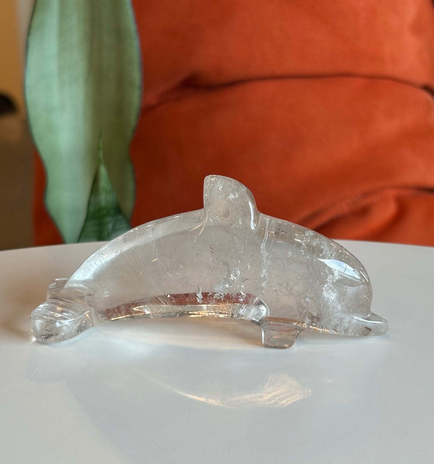 Clear Quartz Dolphin