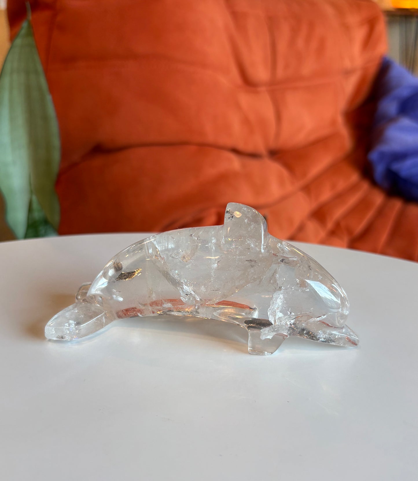 Clear Quartz Dolphin