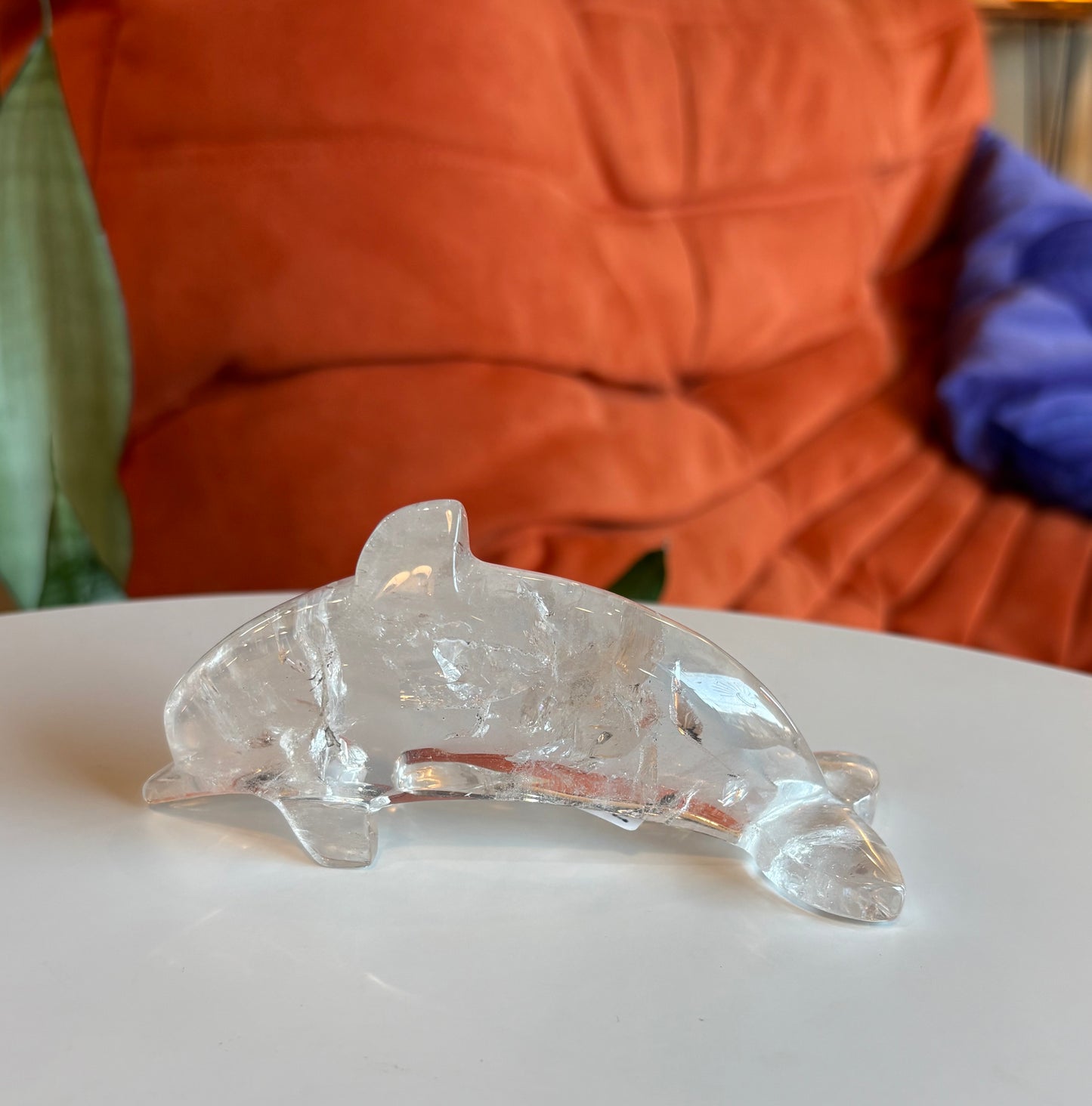 Clear Quartz Dolphin