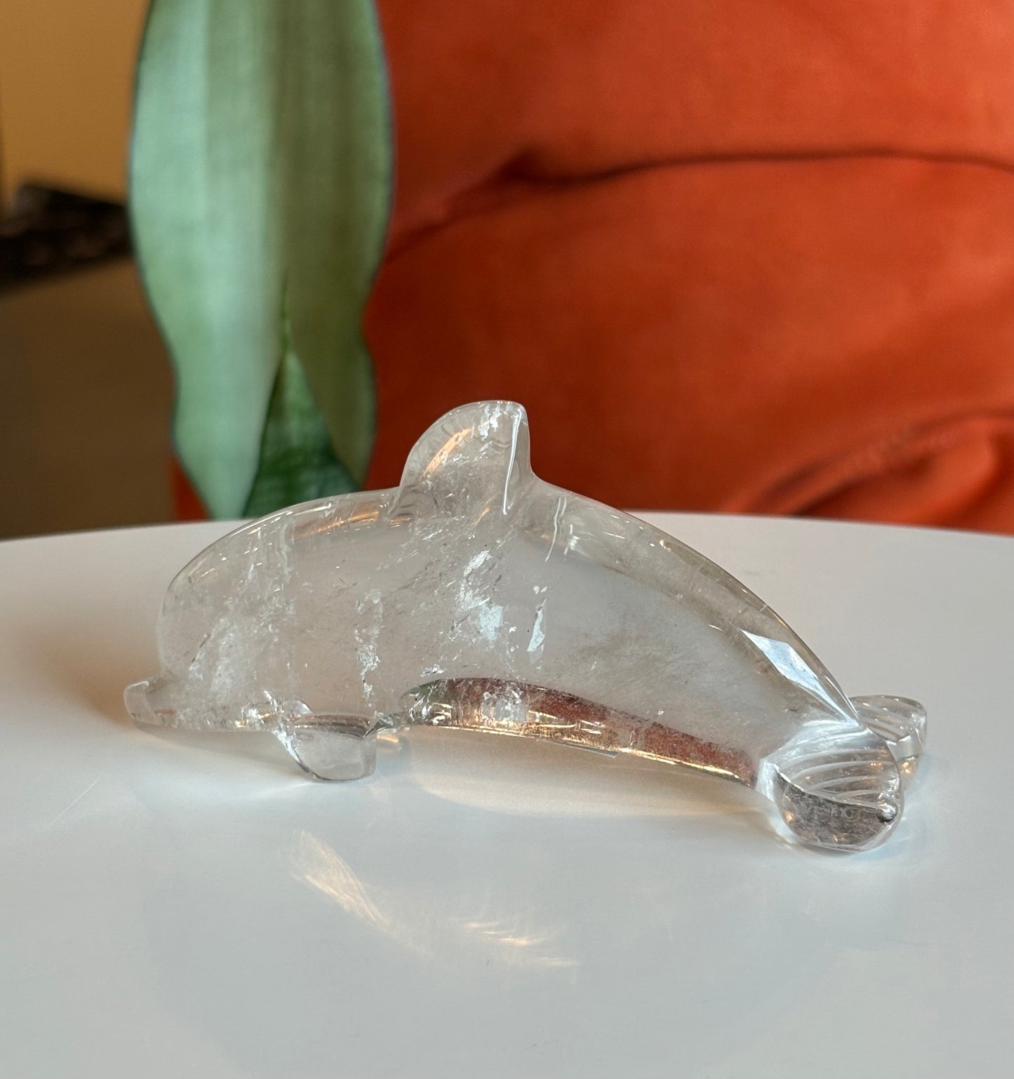 Clear Quartz Dolphin