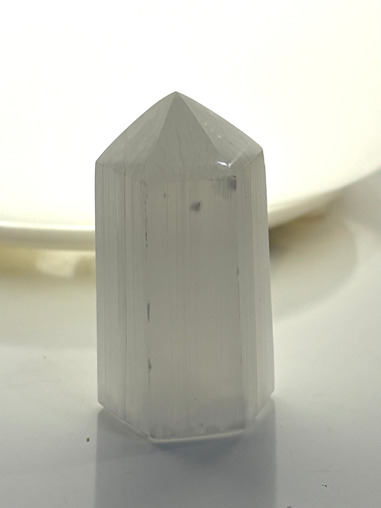 Hexagon Selenite Mini Tower