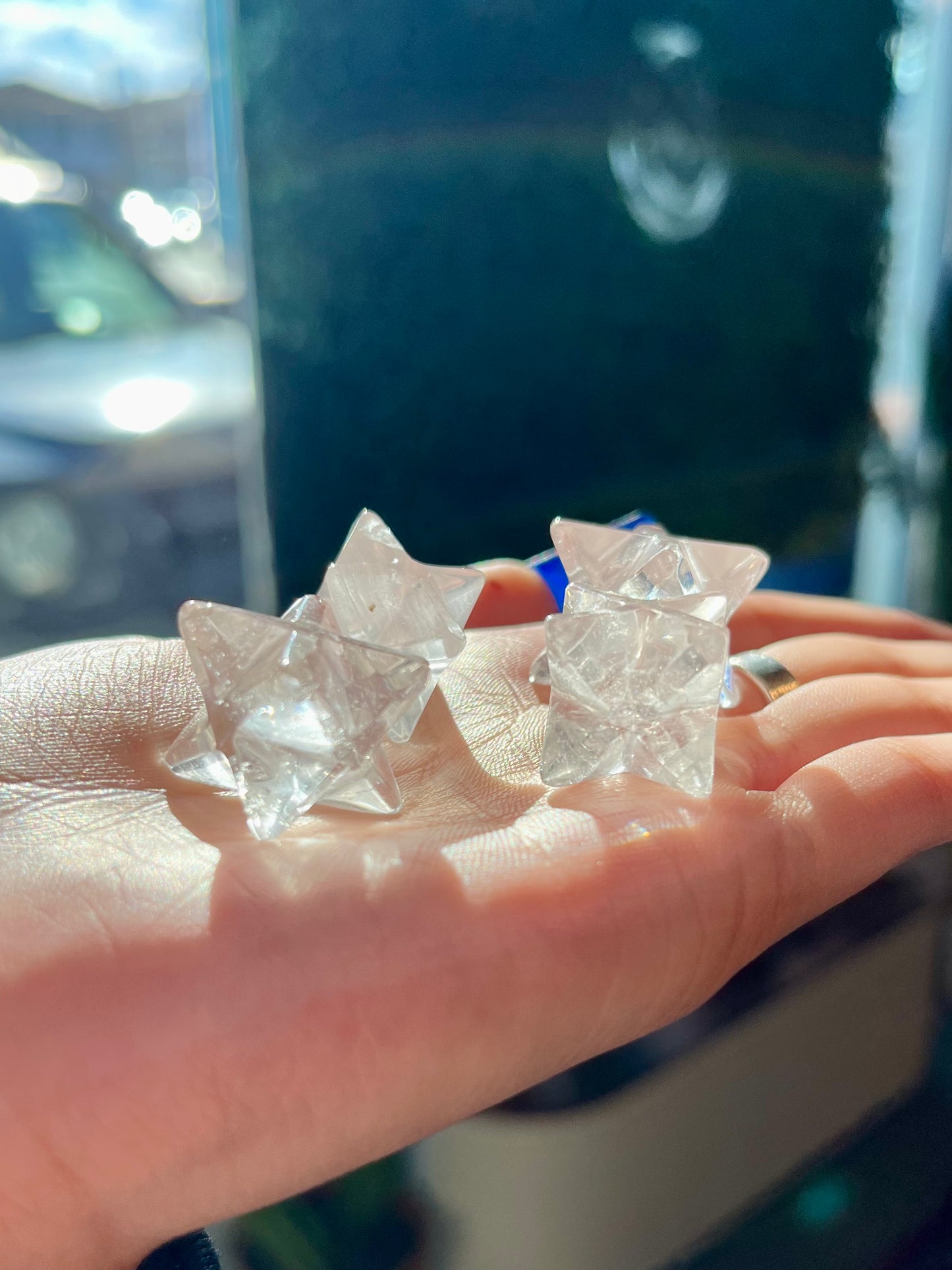 Mini Clear Quartz Merkaba