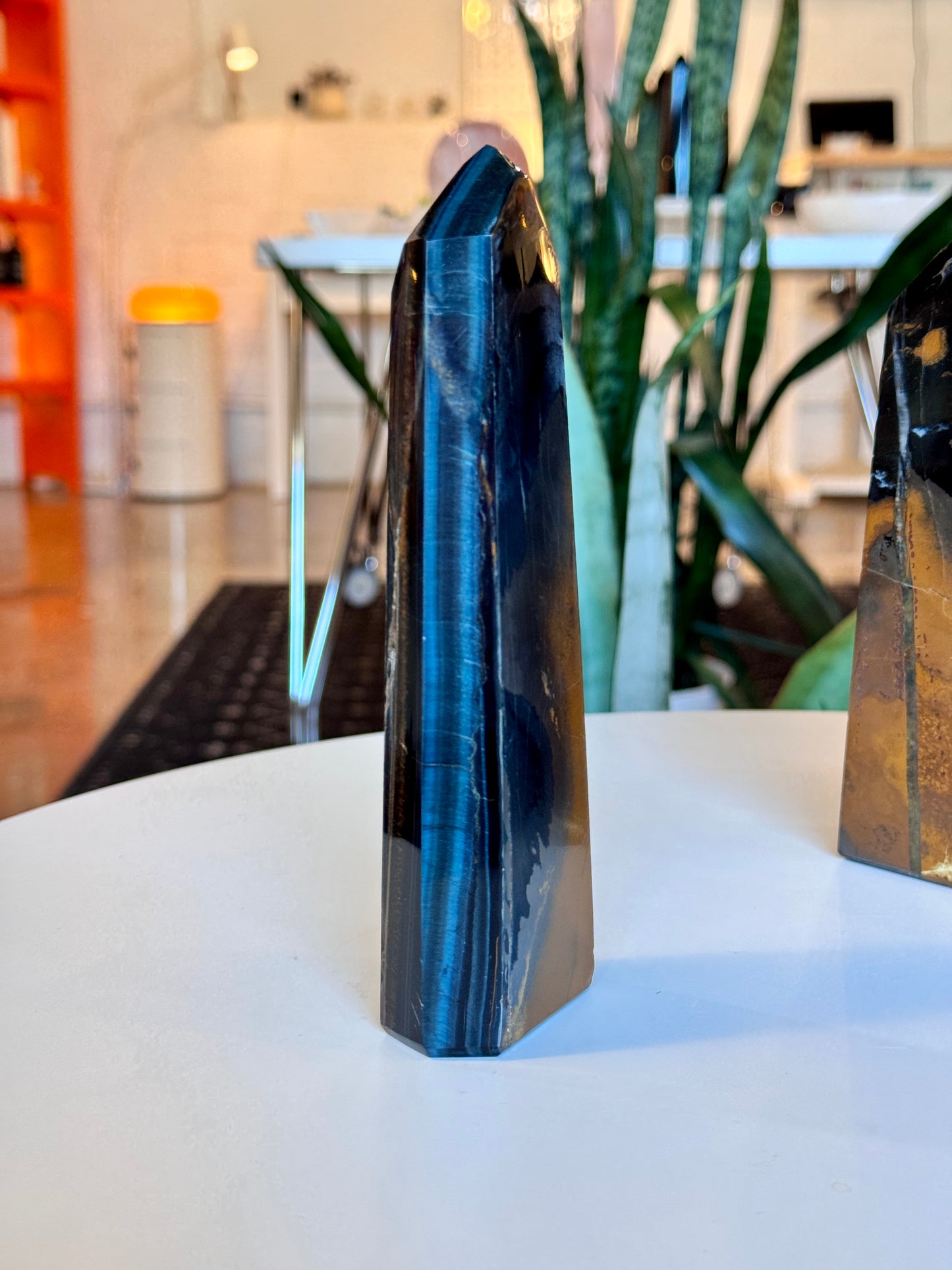 Blue Tigers Eye Tower