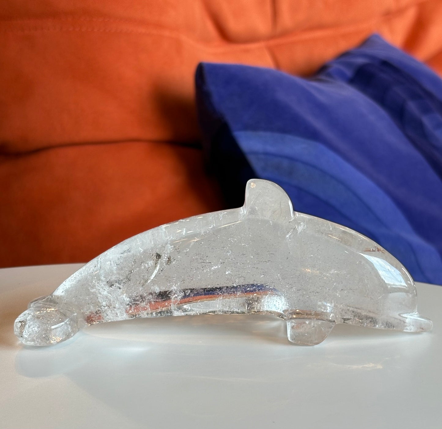 Clear Quartz Dolphin