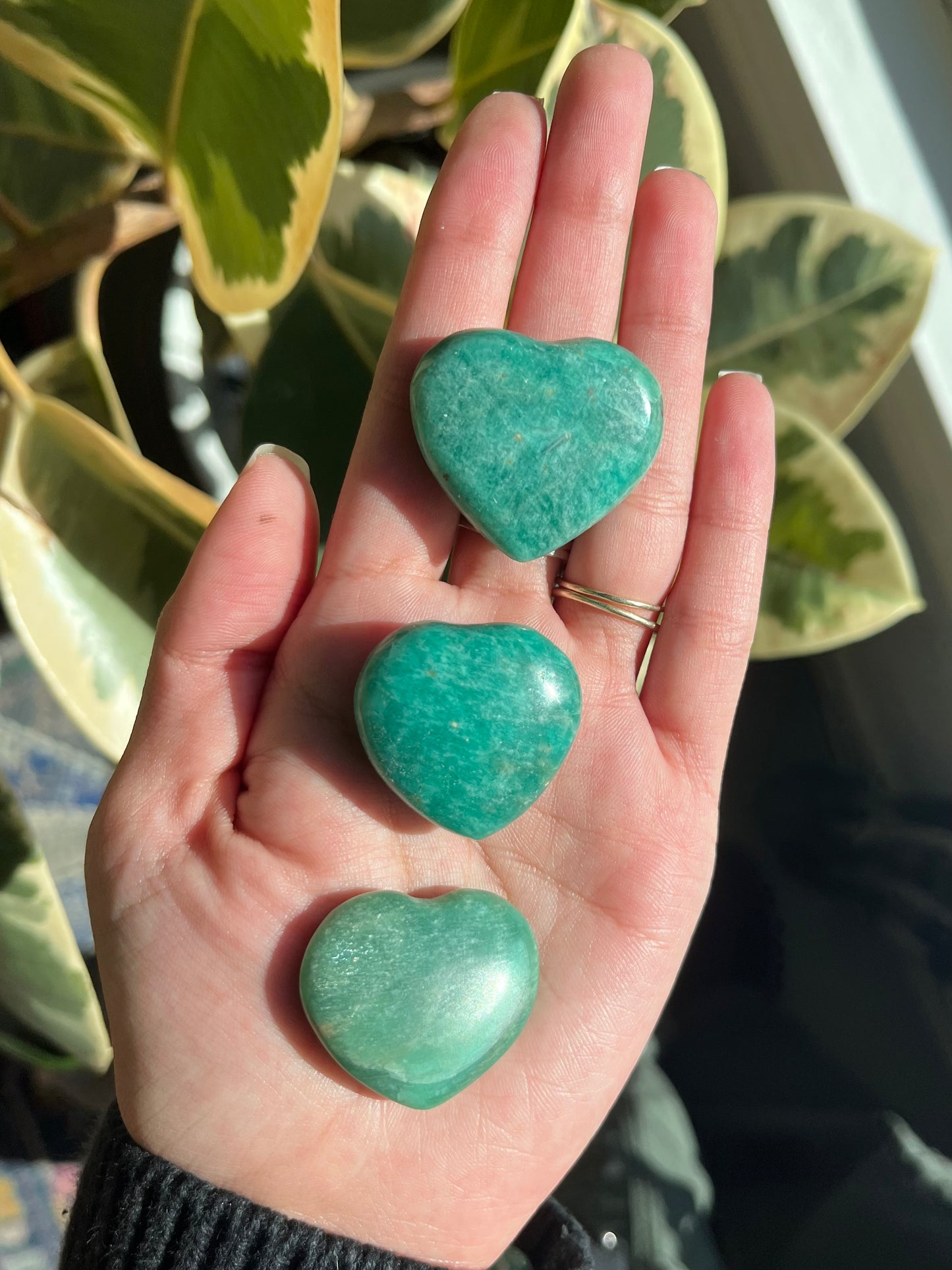 Amazonite Heart