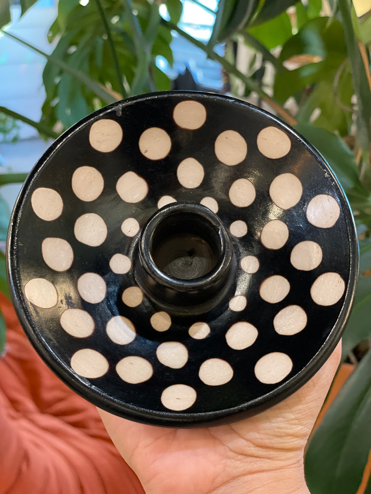 Polka Dot Palo Santo Clay Holder