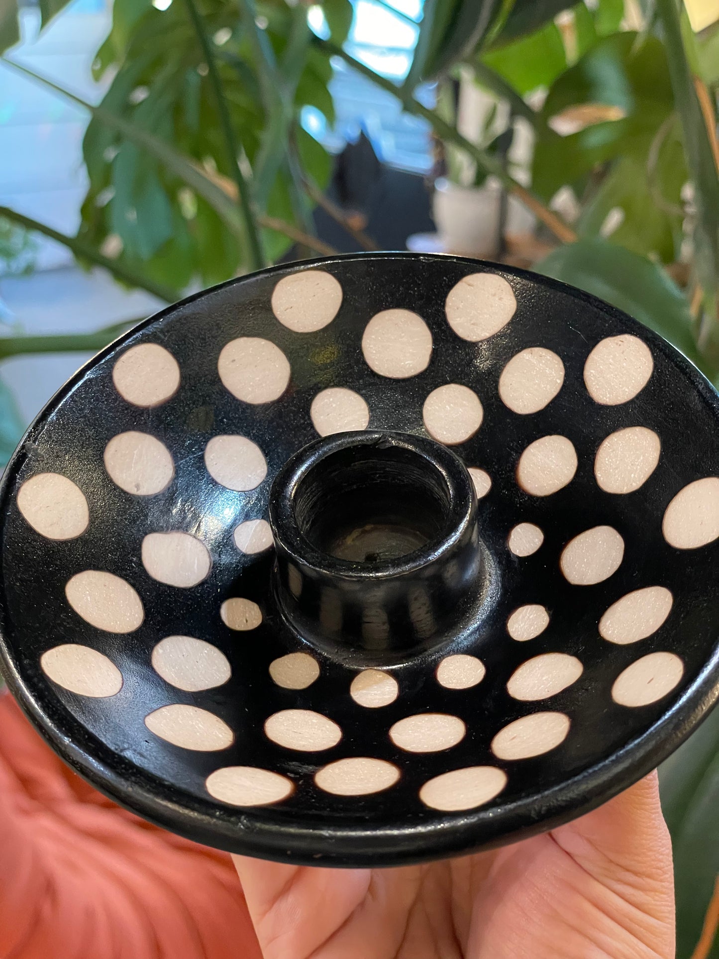 Polka Dot Palo Santo Clay Holder