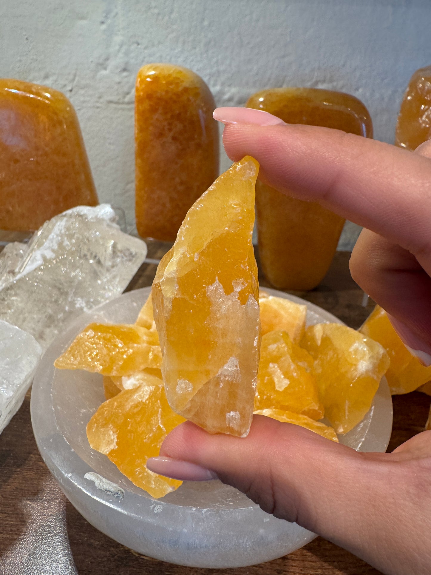 Orange Calcite Chunks