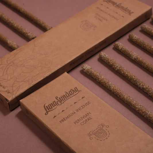 Premium Grey Copal Hand Rolled Incense Sticks from 100% Wild Peruvian Copal