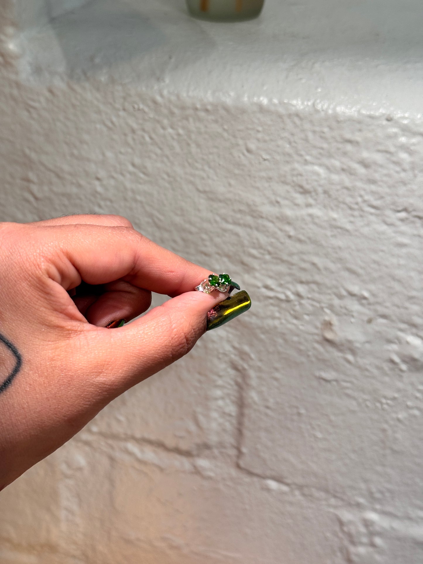 Chrome Diopside earrings