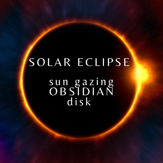 Solar Eclipse Obsidian Disks