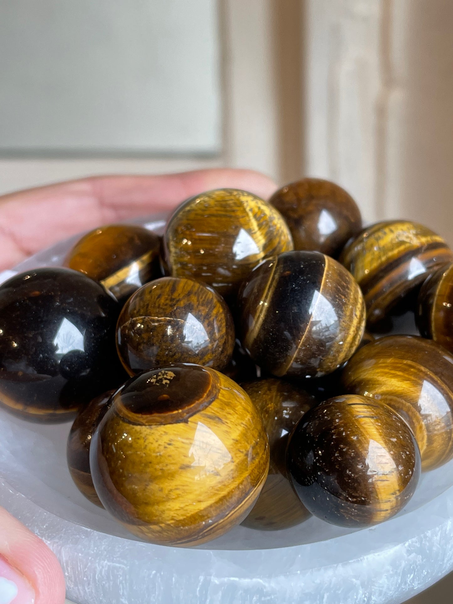 Tigers Eye Mini Spheres