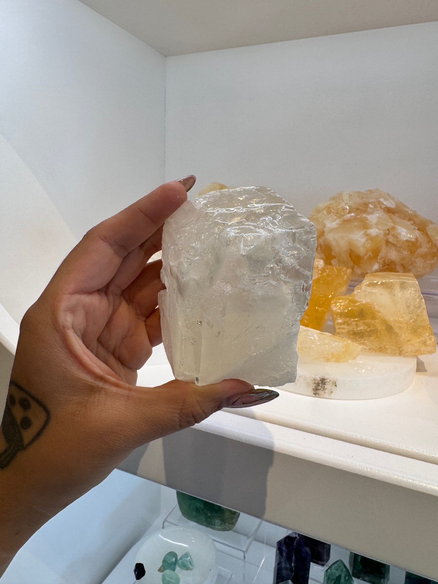 Rough Yellow/ Clear Calcite