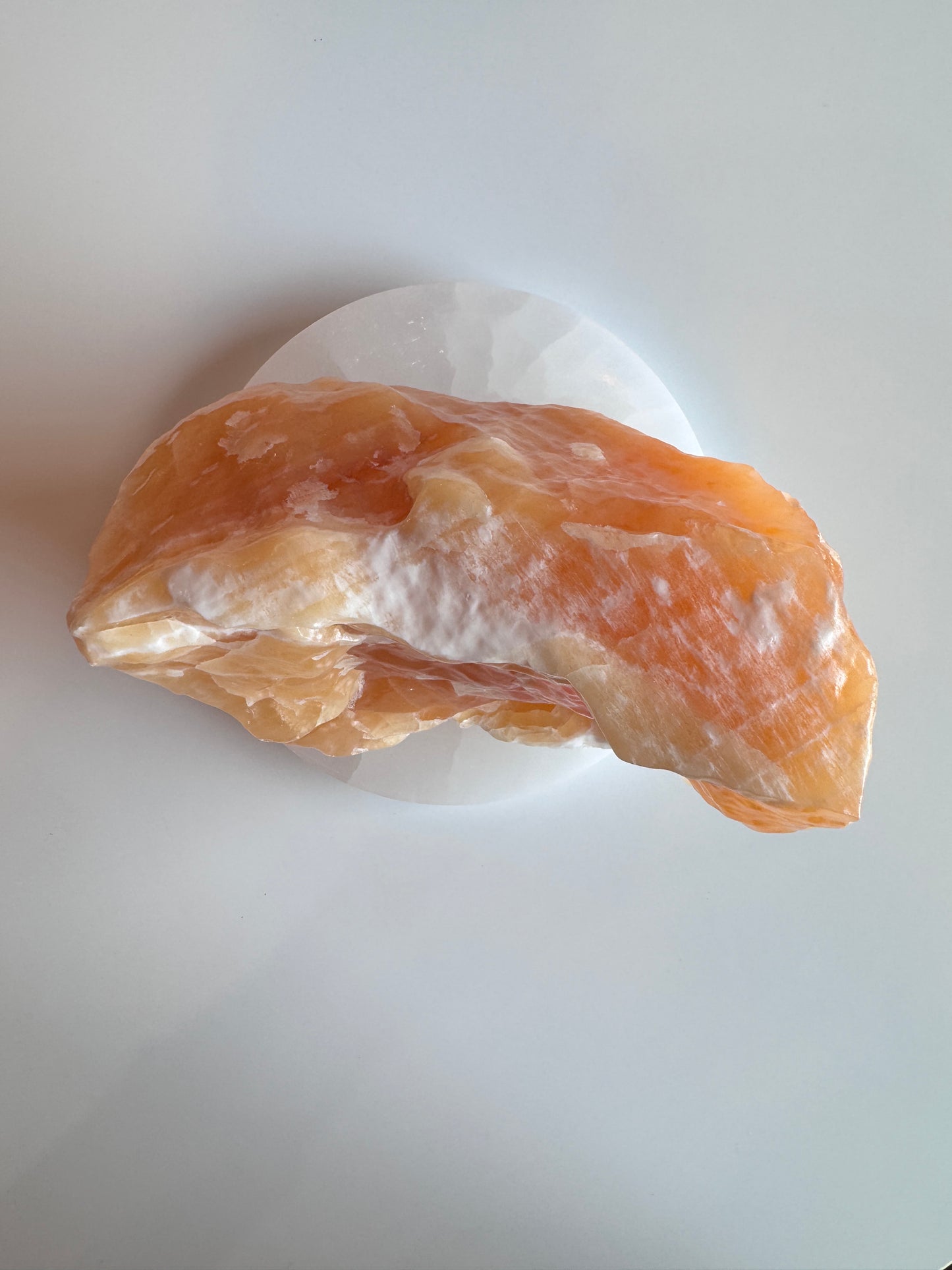 Rough Orange Calcite Freeform
