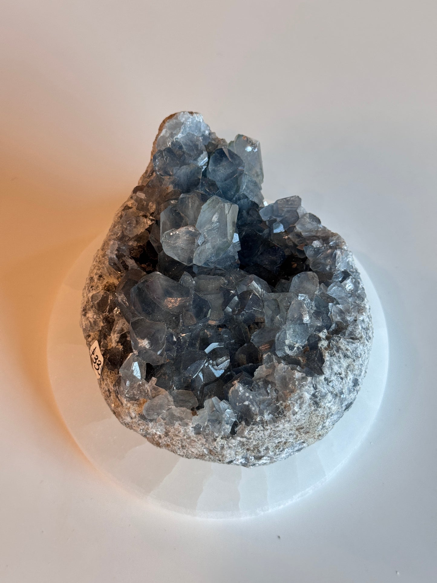 Large Rough Blue Celestite Cluster Freeform