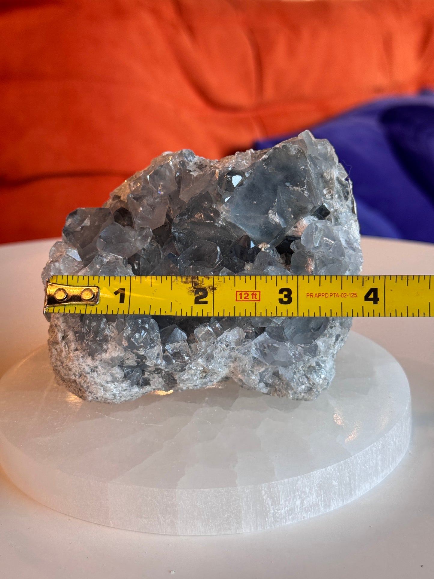 Rough Blue Celestite Cluster Freeform