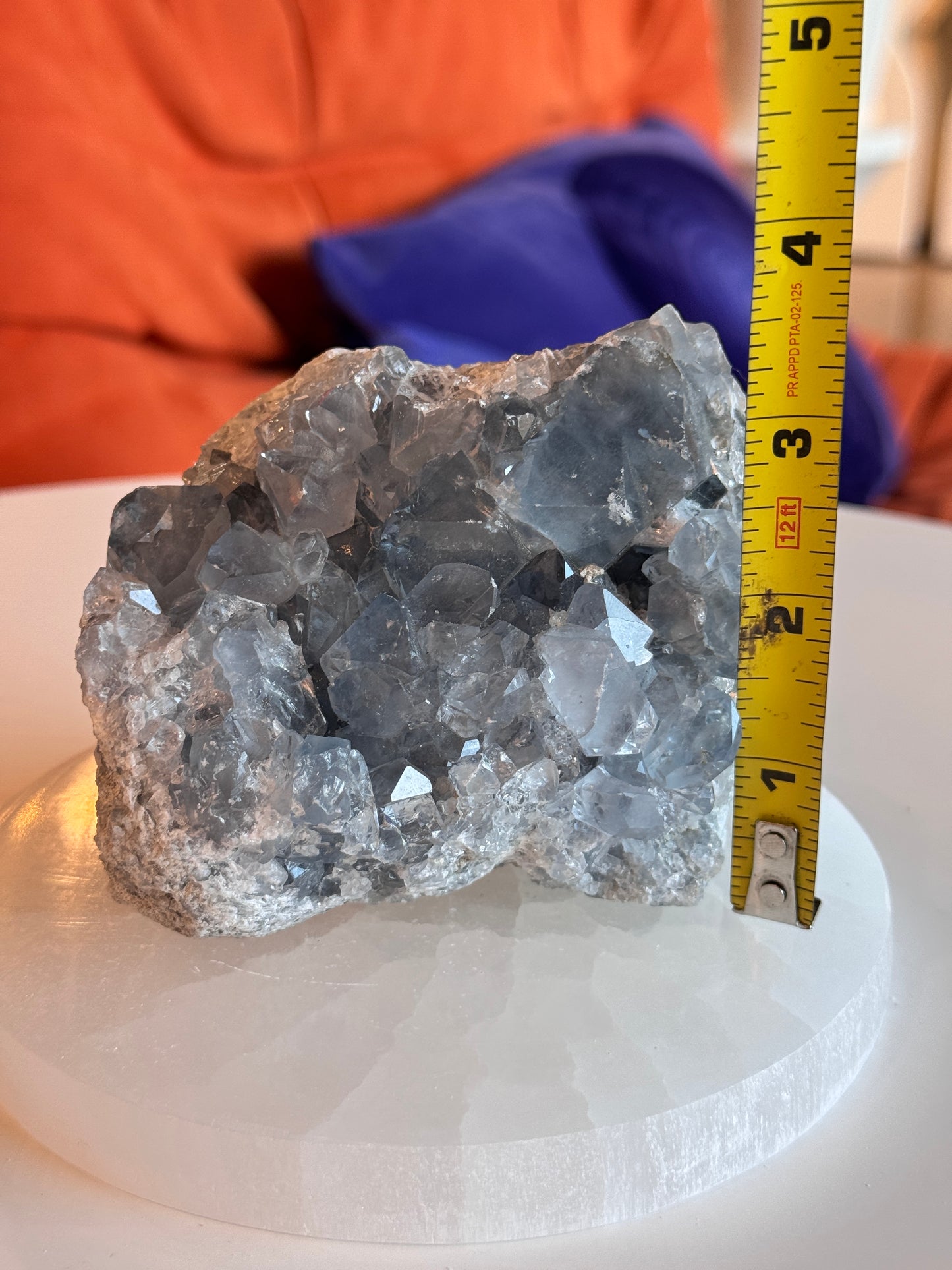 Rough Blue Celestite Cluster Freeform