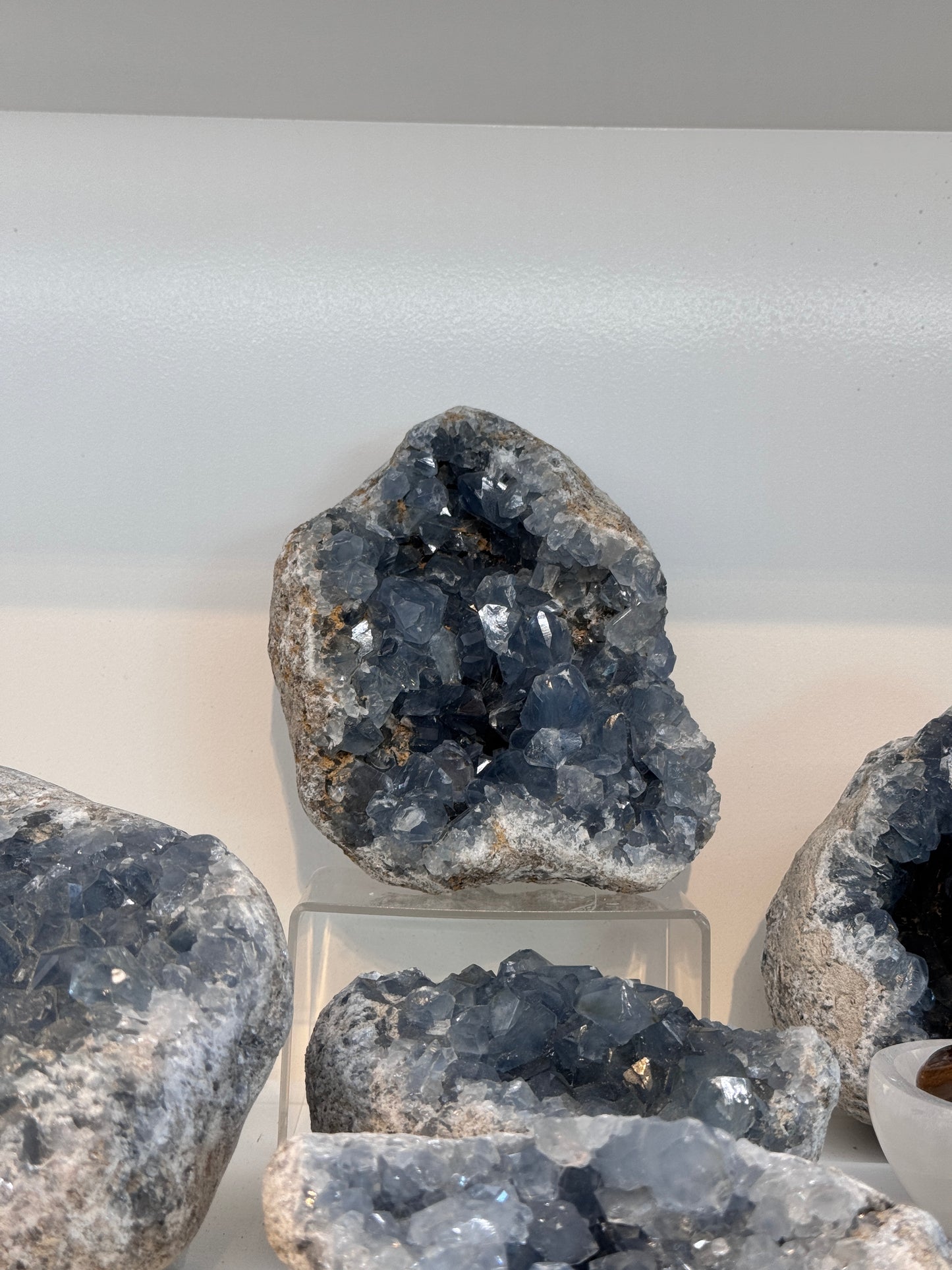 Large Rough Blue Celestite Cluster Freeform