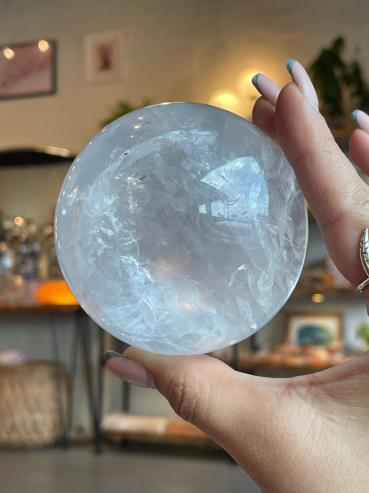 Moon Quartz Sphere - MQ01