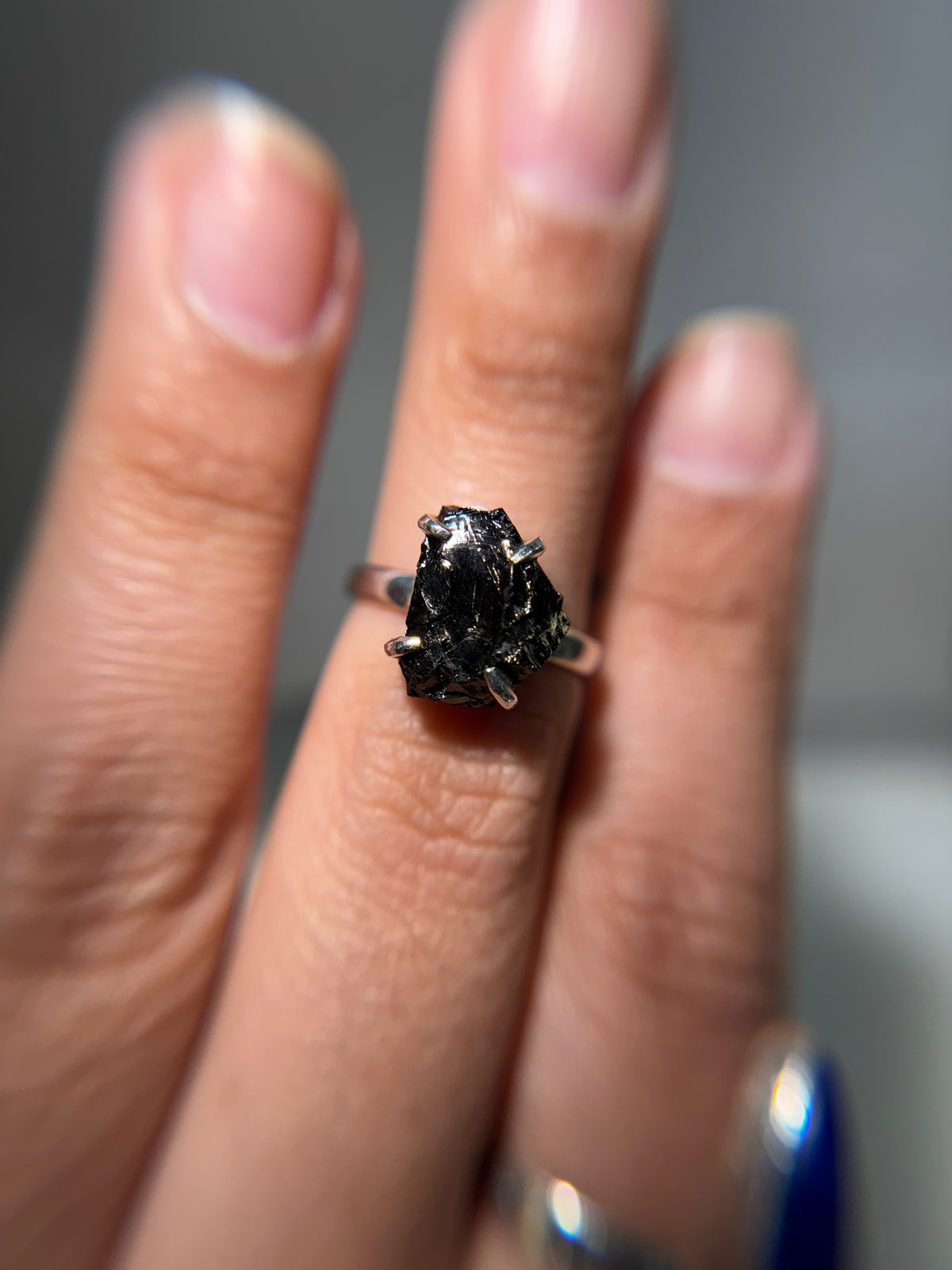 Shungite Sterling Silver Ring