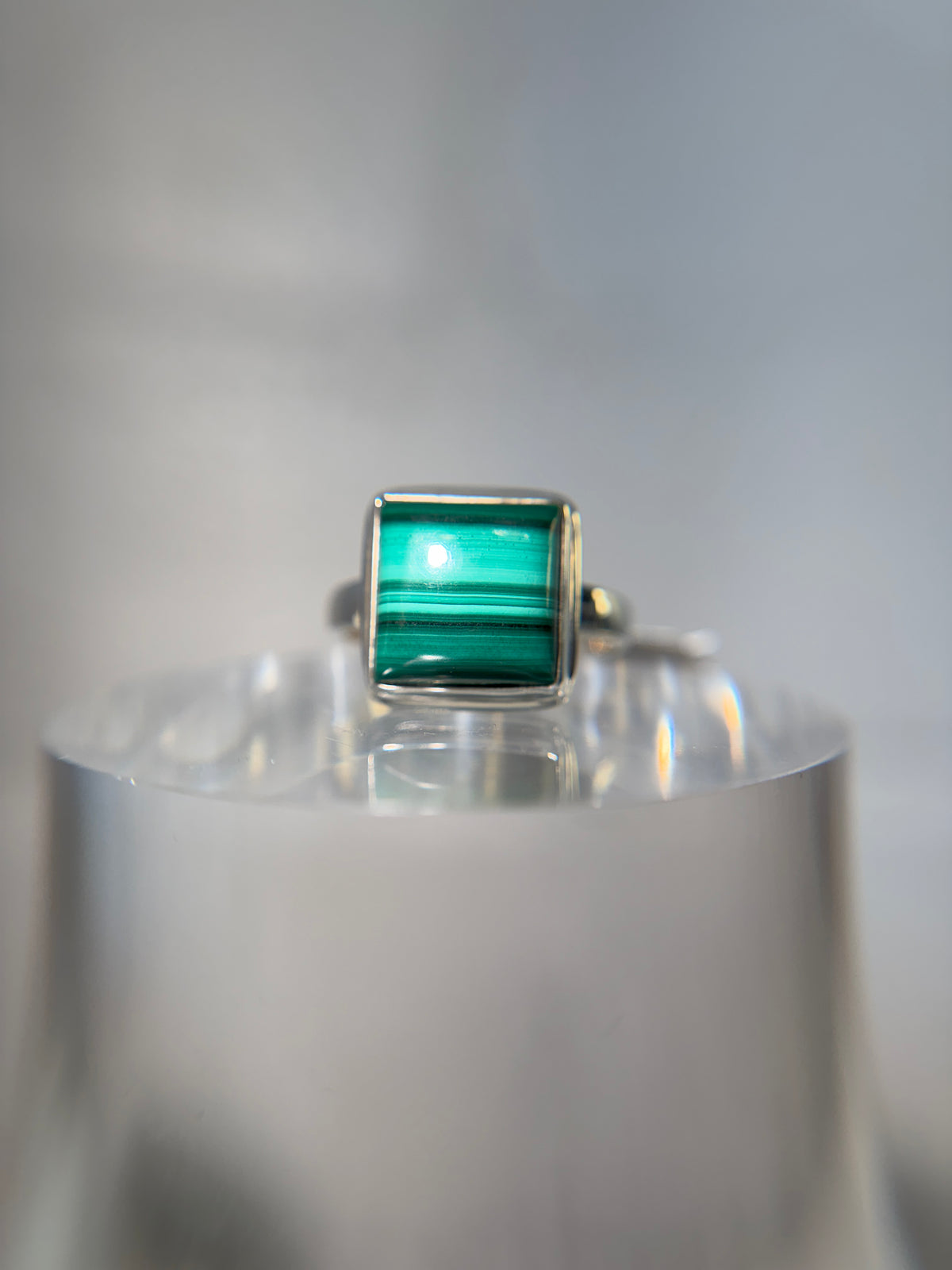 Malachite Ring Size 11