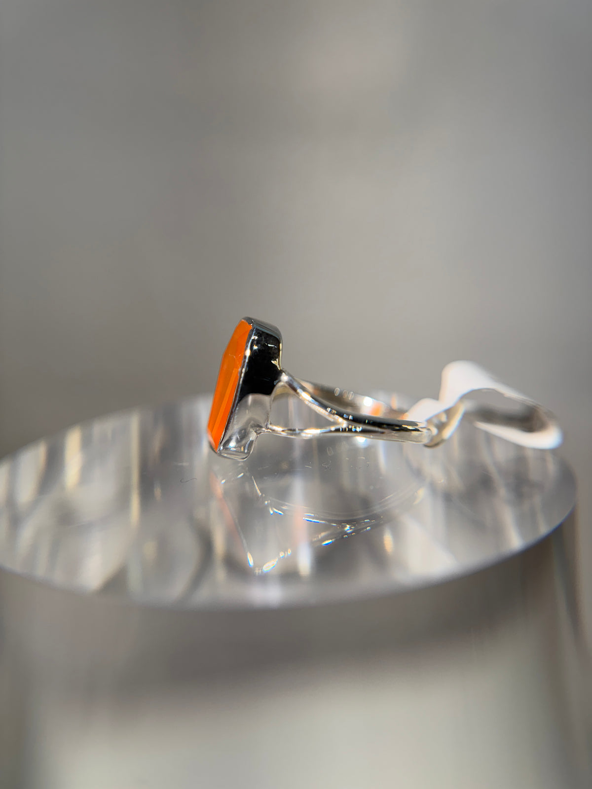 Carnelian Sterling Silver Ring Size 5