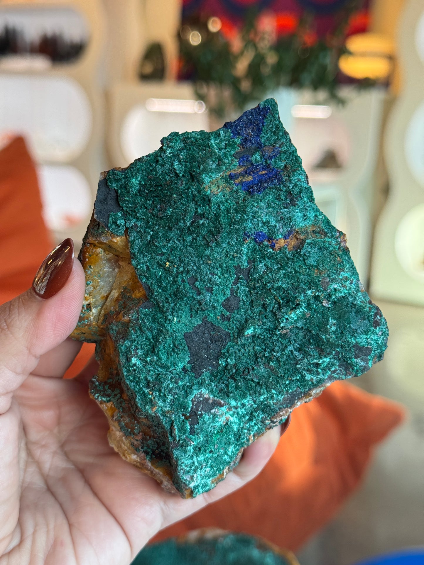 Raw Natural Malachite and Azurite