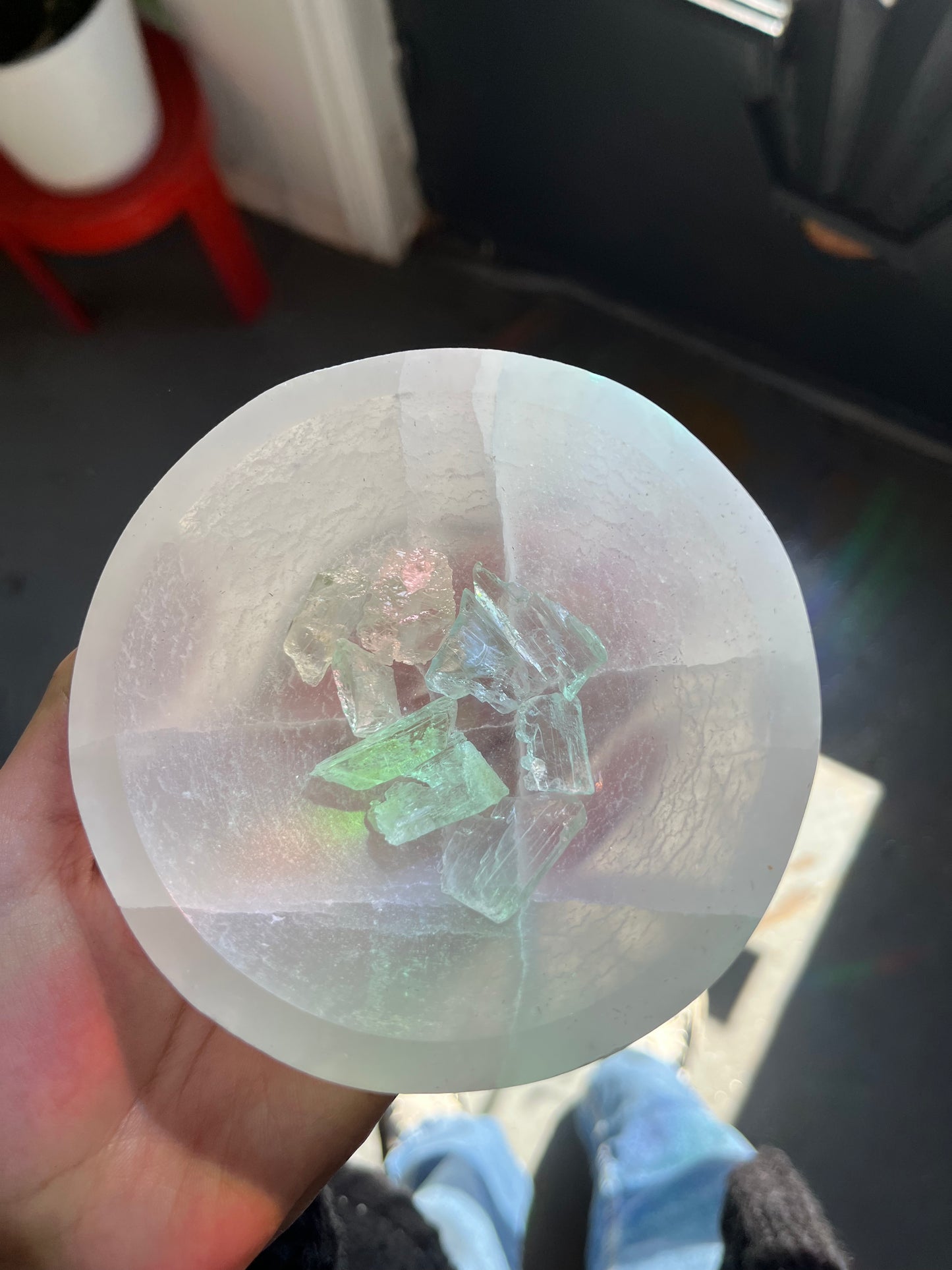 Small Hiddenite Tumble