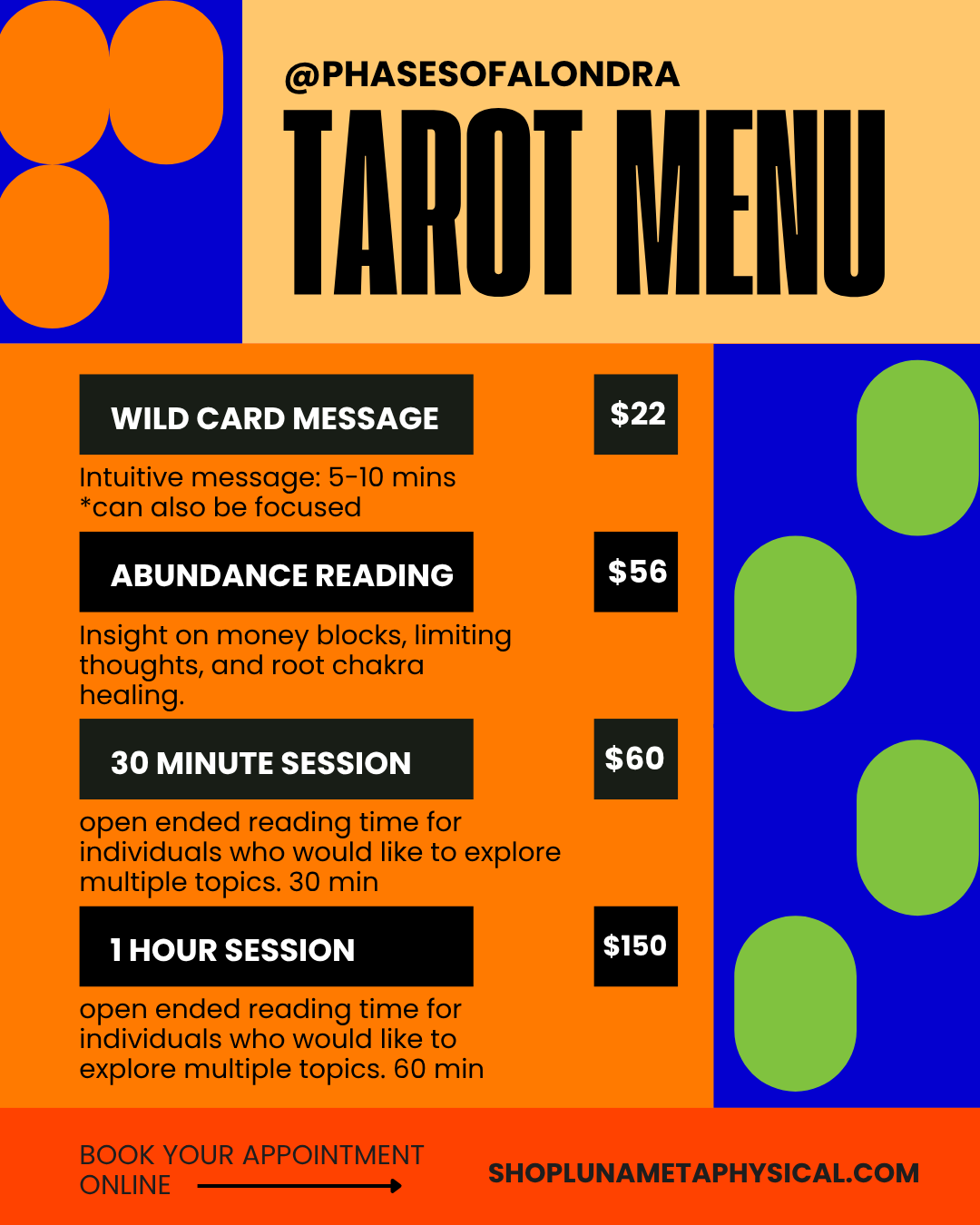 30 Minute Session Tarot Reading