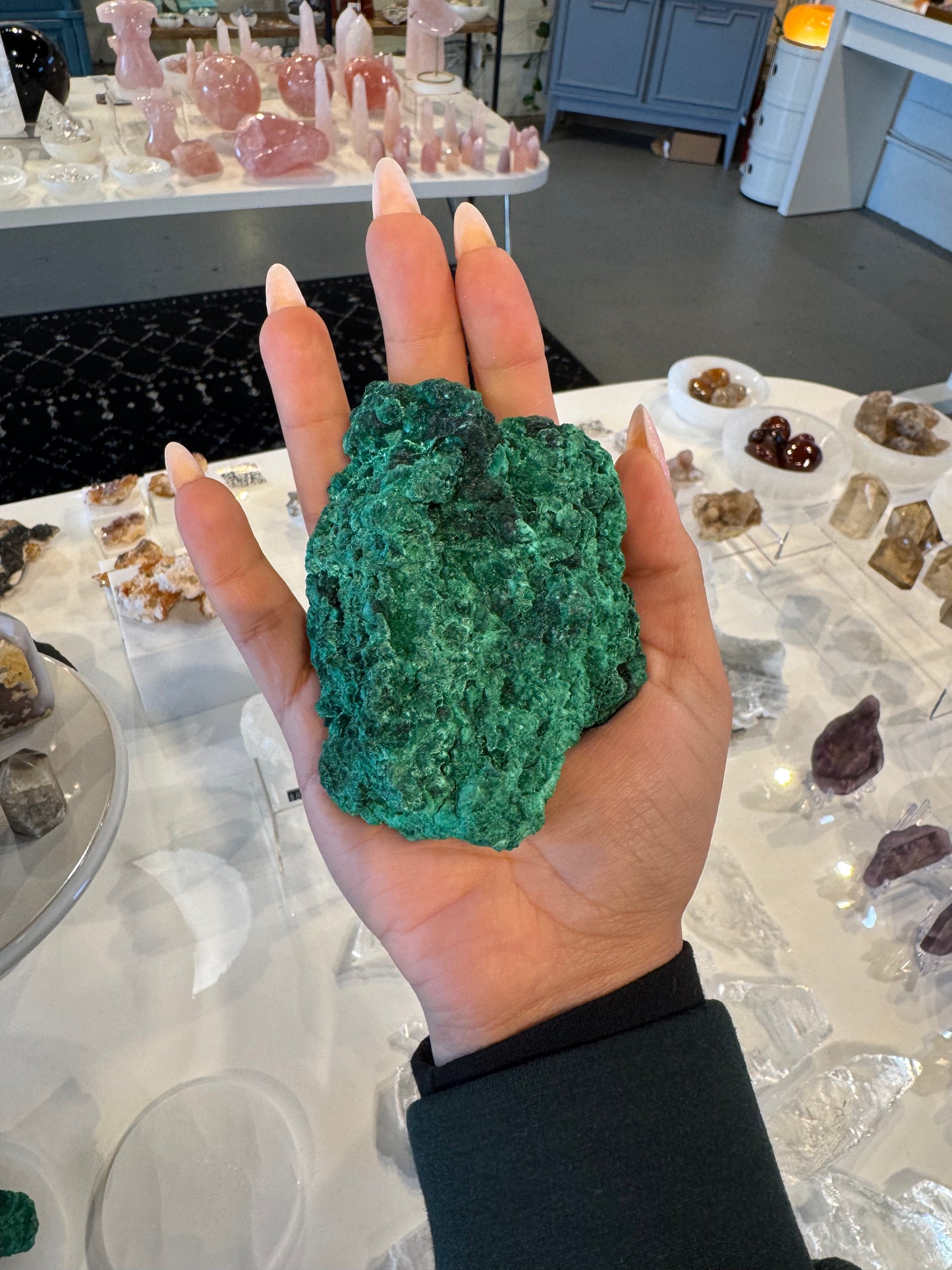 Rough Fibrous Malachite #1