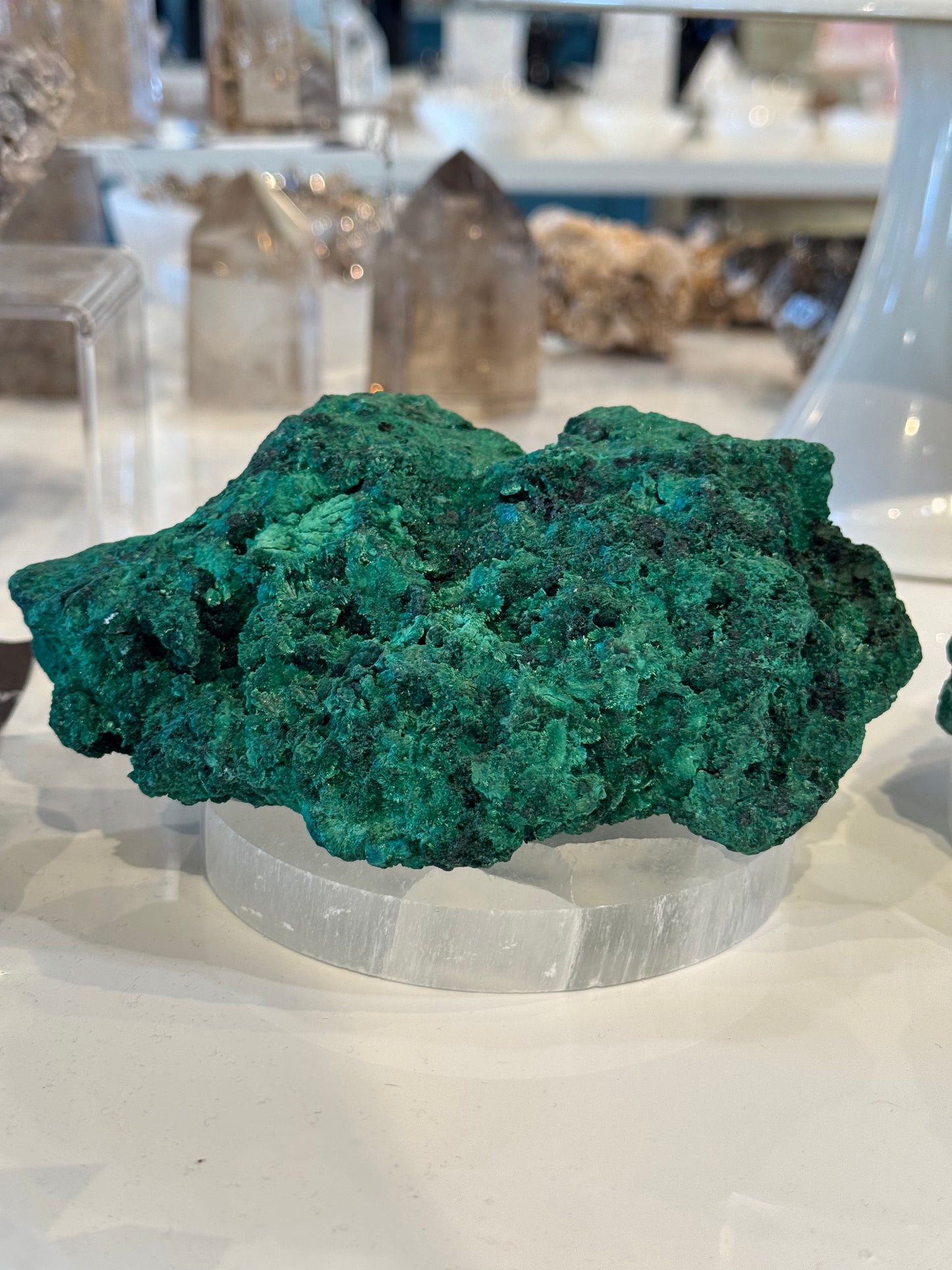 Rough Fibrous malachite #3