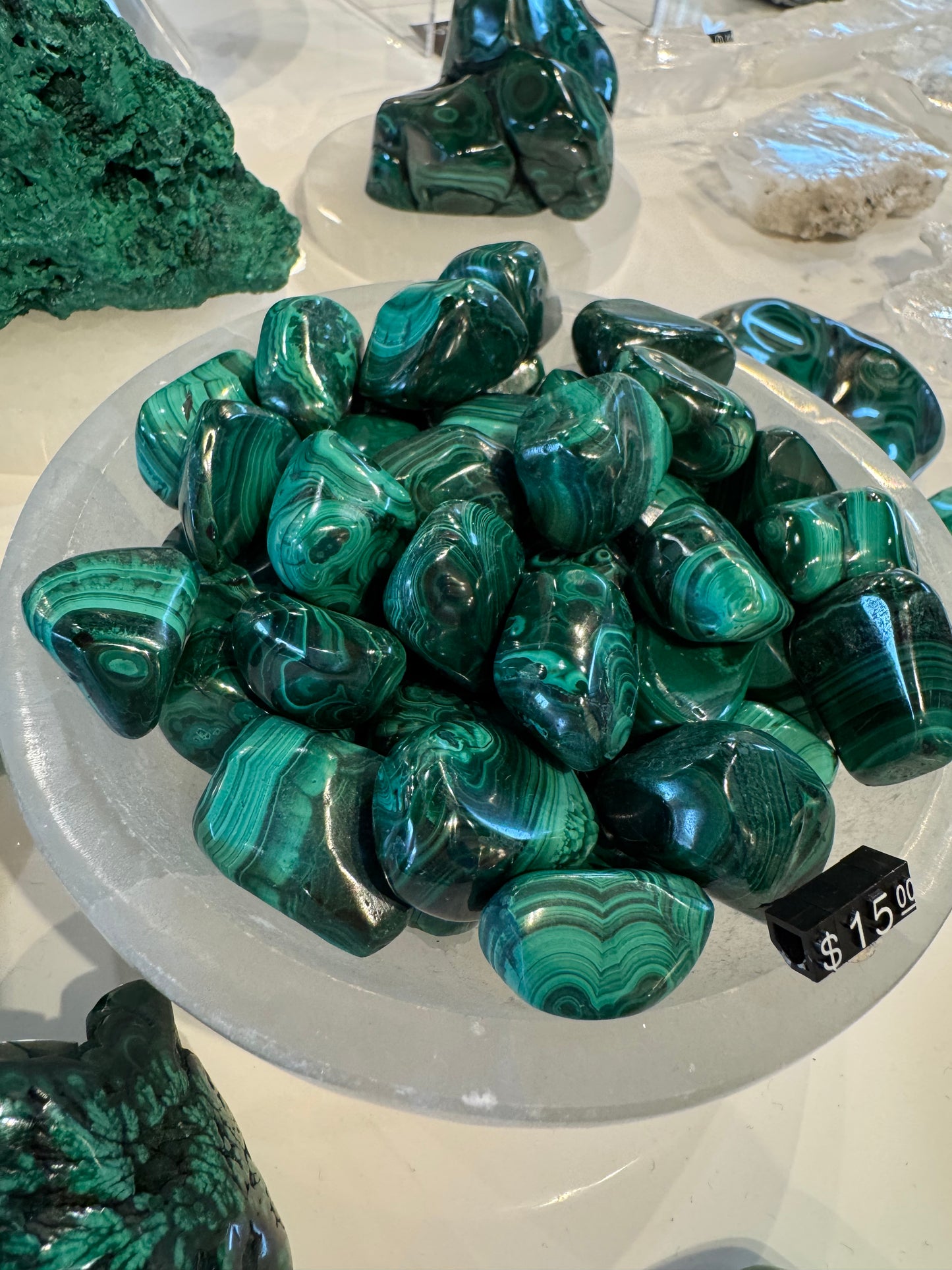 Malachite tumbled