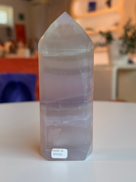 Lavender Rainbow Fluorite Tower LF09