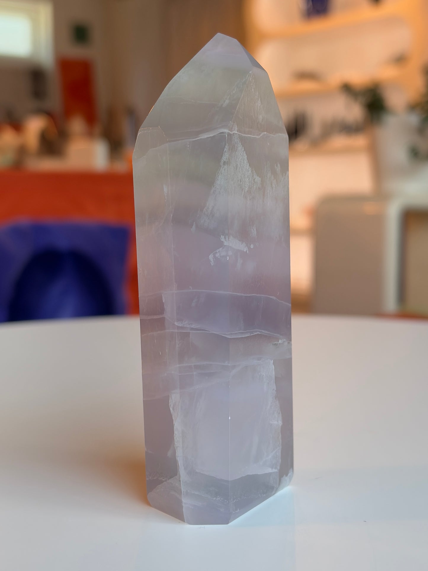 Lavender Rainbow Fluorite Tower LF09