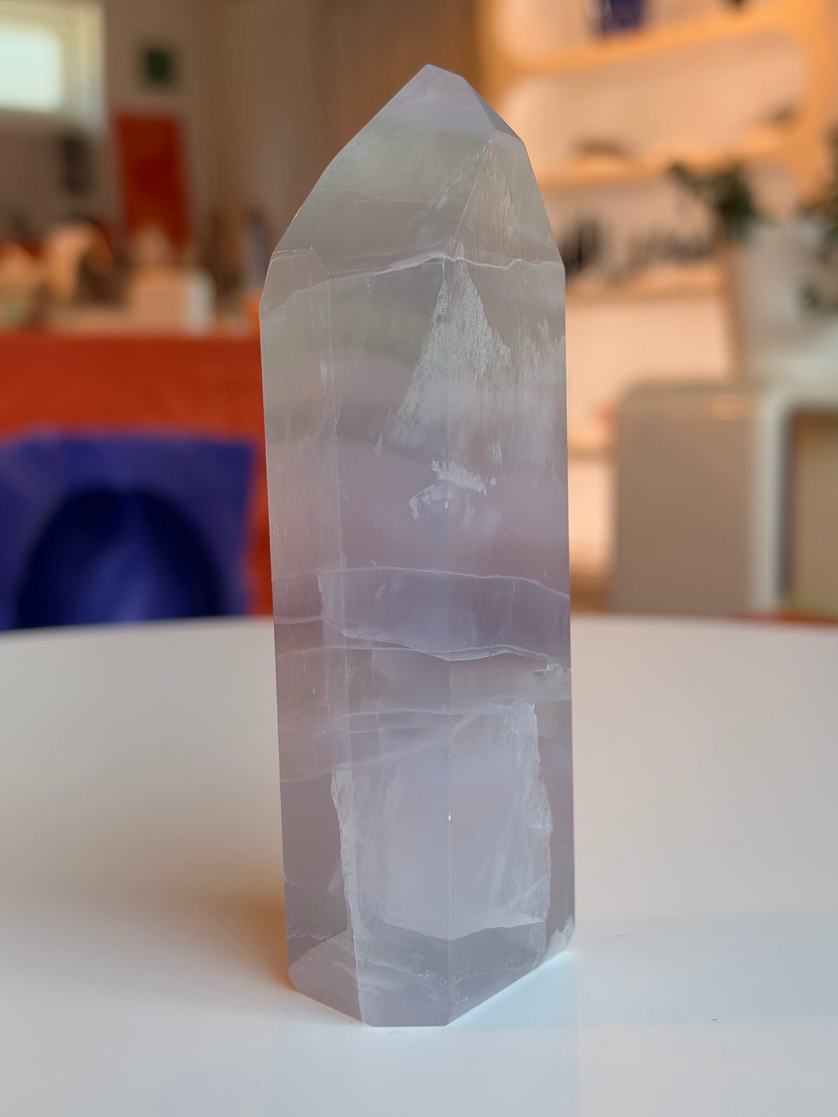 Lavender Rainbow Fluorite Tower LF09