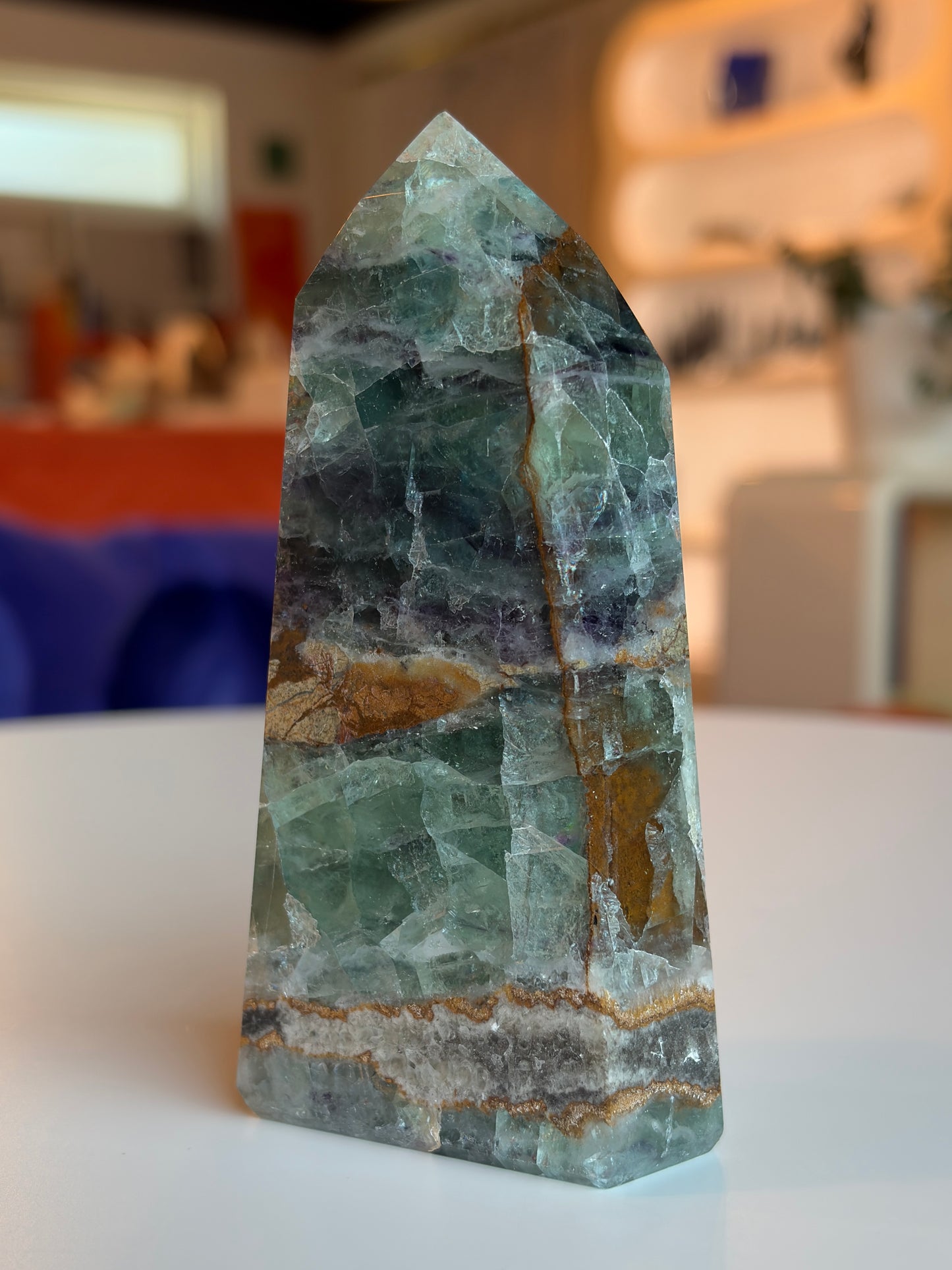 Rainbow Fluorite Tower RF-2
