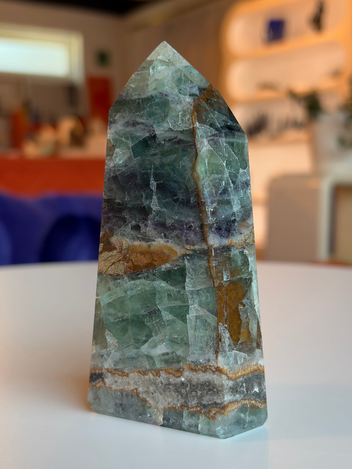 Rainbow Fluorite Tower RF-2