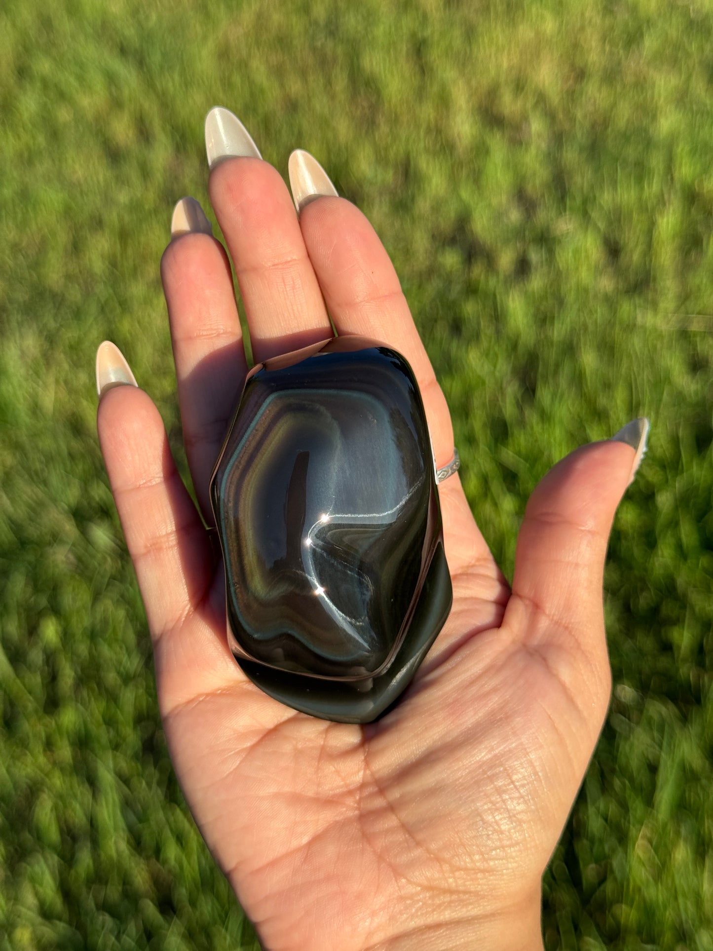 High Grade Rainbow Obsidian Polished Freeform - 📍 Mexico RO-4