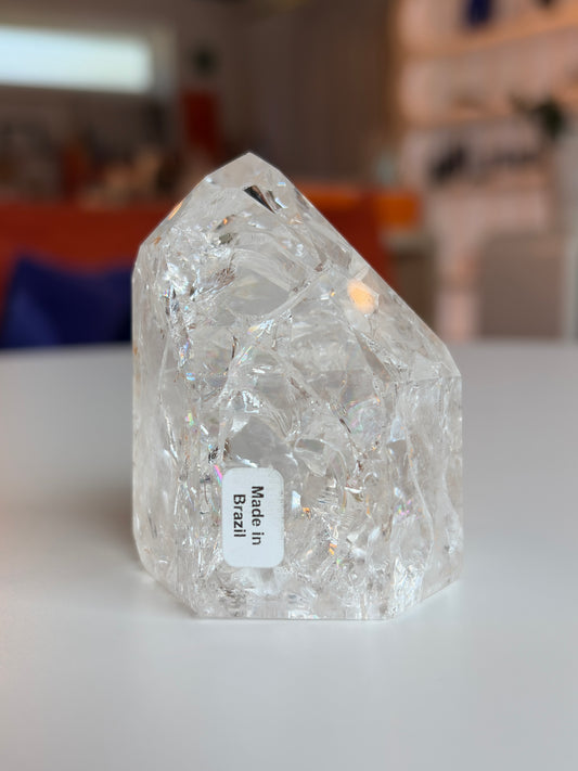 Brazilian Crackle Quartz Tower CQ02