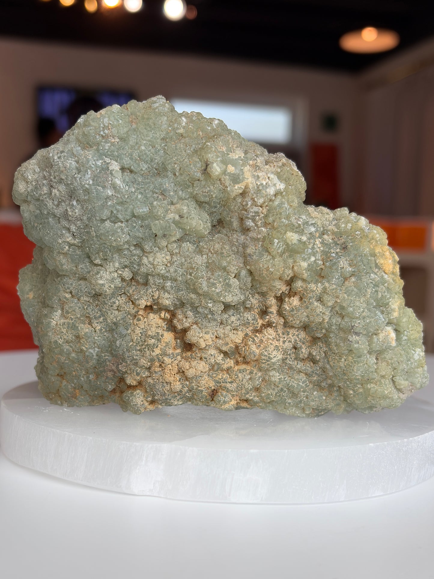 Prehnite with Epidote Cluster
