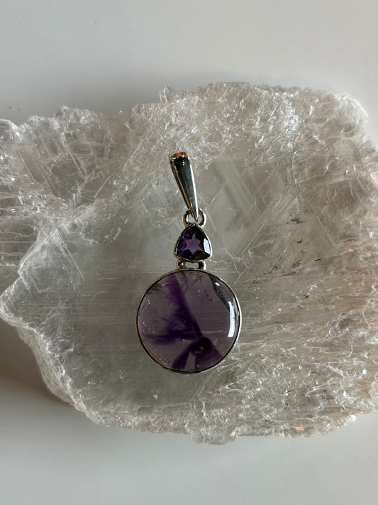 Amethyst Pendant- Sterling Silver