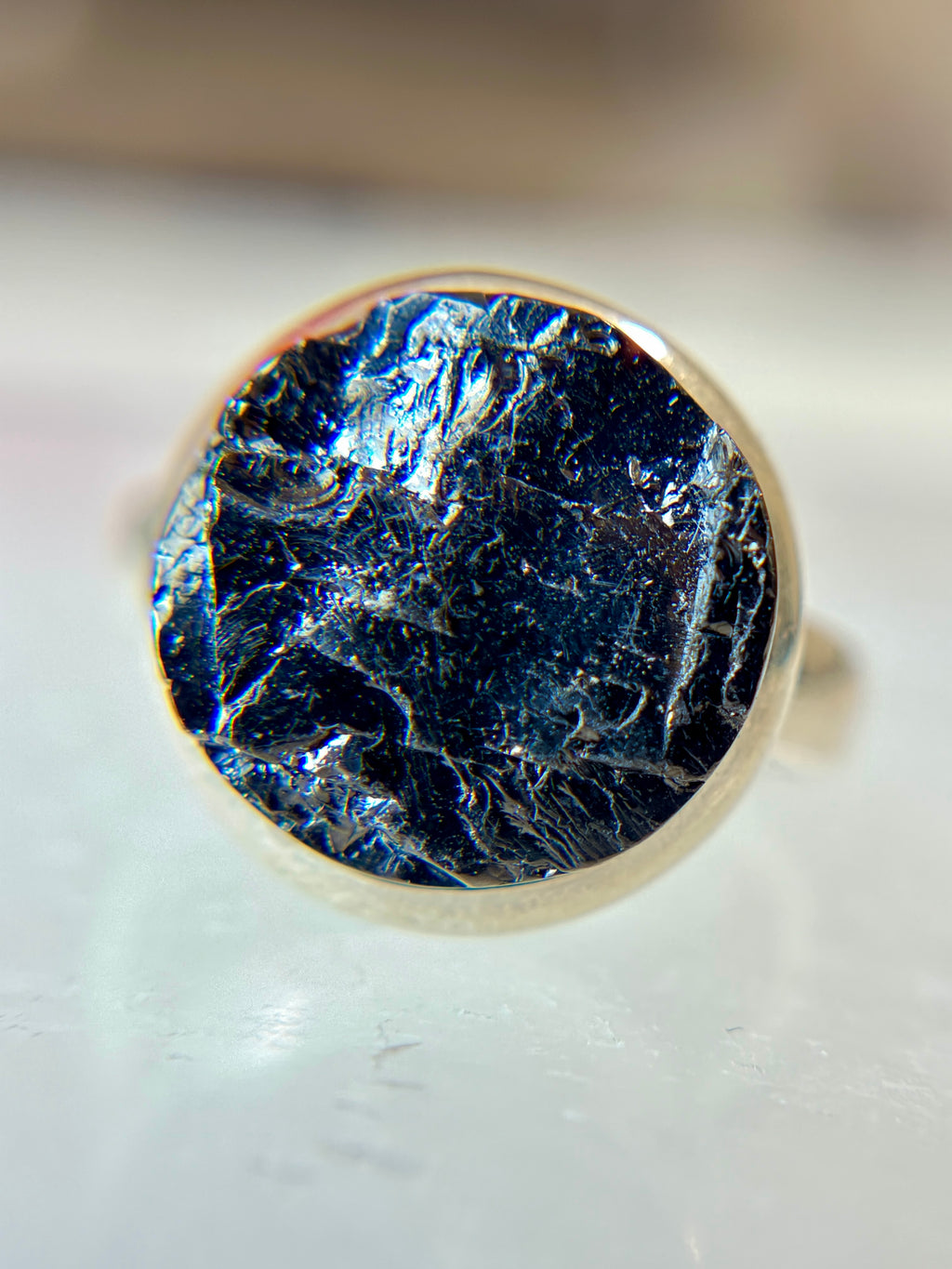 Shungite from Russia Ring Size 9