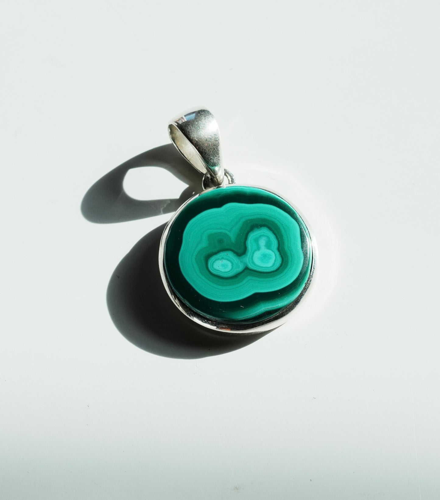 Malachite Sterling Silver Pendant