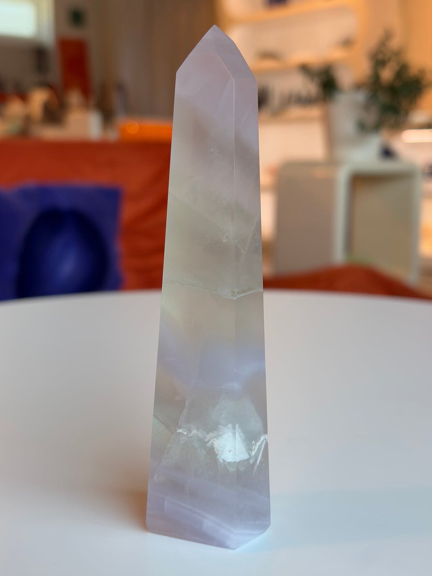 Lavender Rainbow Fluorite Tower LF08