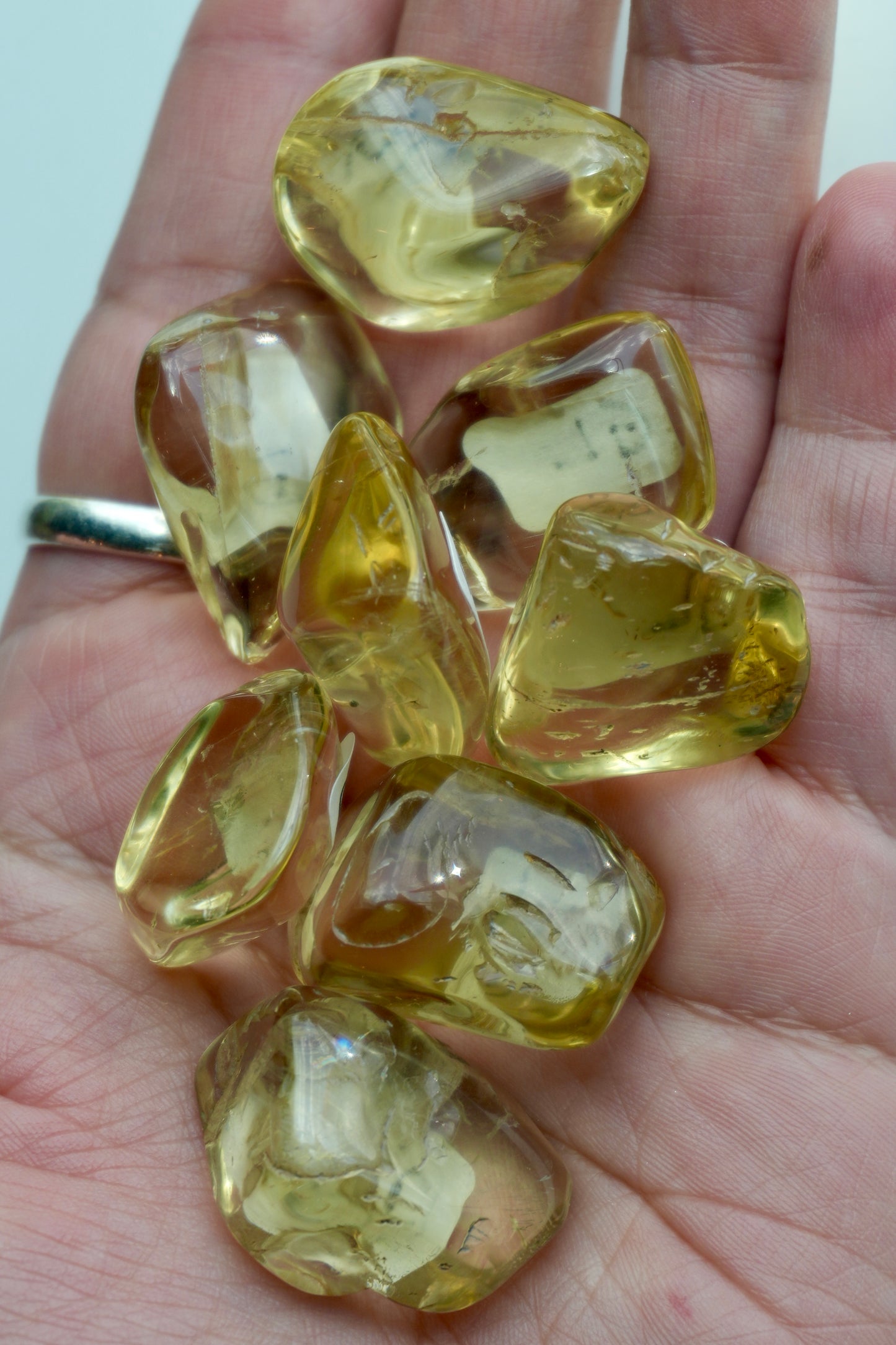 High Grade Golden Labradorite Tumbled