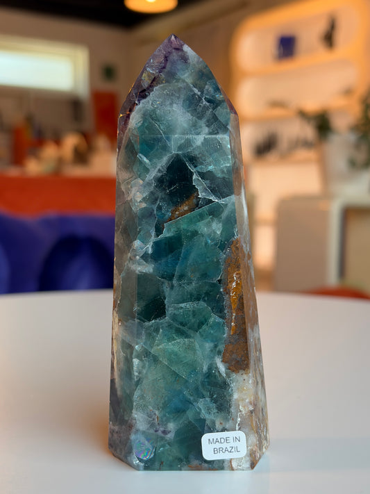 Rainbow Fluorite Tower RF06